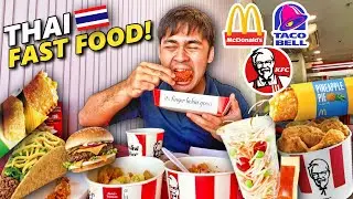 Thailand Fast Food Tour! KFC vs. Taco Bell vs. McDonald's! Some are WEIRD!