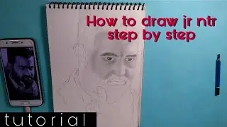 how to draw jr ntr step by step || timelapse || tutorial ||