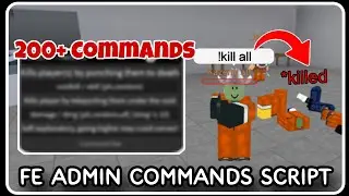 [ FE ] Admin Commands Script - ROBLOX SCRIPTS - Over 200+ Trolling Commands