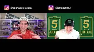 Ep 12 A Whatnot Sports Cards Show FIVE with Joelatx Featuring Sports Card Tax Guy aka Johnny!
