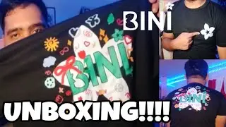 BINI MERCH T-shirt Cotton T-Shirt for Men and Women UNISEX Tops shirt: UNBOXING (#39) | Joseph Da&ntilde;as