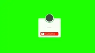 Green screen subscribe button.at-ARA-tion.