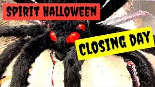 SPIRIT HALLOWEEN 2022 CLOSING DAY 50% OFF ANIMATRONIC SALE NORTH CANTON LOCATION #spirithalloween