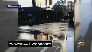 Nearly Century Old Water Pipe Bursts, Flooding Streets Near Hancock Center