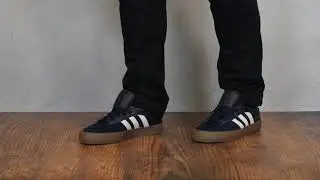 adidas Matchbreak Super Collegiate Navy/Footwear White/Gum5 - Unisex L On Feet