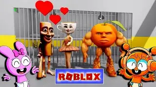BABY PINKI SPRUNKI vs LOVE STORY - TUNG TUNG SAHUR 💗 КАПУЧИНА БАЛЕРИНА #roblox #obby