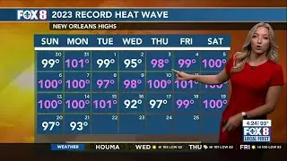 New Orleans could post all-time record high temperatures