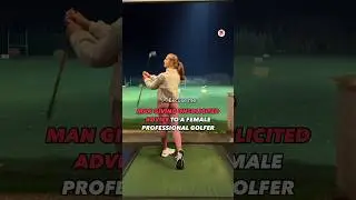 This video of a man interrupting a female professional golfer with unsolicited advice is going viral
