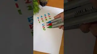 #3d ✍️Рисунок #письмо #почерк #тренд #цифры #искусство #шорты #youtubeshorts #123 #2d #веселье