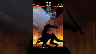 Shadow fight 2  shadow vs volcano