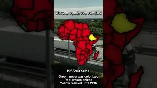Was your African country colonized #europe #geography #map #mapping #mapper #Africa