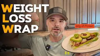 Want to Lose Weight?  EAT THIS!  60g PROTEIN Chicken Bacon Ranch Wrap!