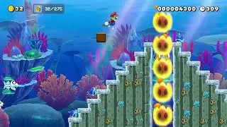 Treacherous Treasure Diving by Bockman 🍄Super Mario Maker 2 ✹4K Switch 2 No Commentary #dkw