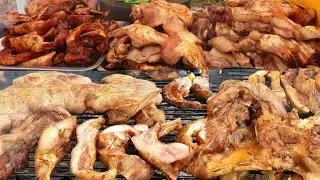 The Surper Top! Grilled Head Pigs Boneless Yummy, 2.50$ per Box! - Best! Cambodia  Food