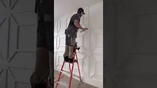 Scribing in the top panels with the Bosch cordless track saw #diy #howto #carpentry #carpenter