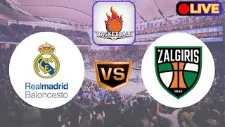 LIVE : Real Madrid Vs Zalgiris Kaunas | SCOREBOARD | EuroLeague Basketball | Dec 13 2024