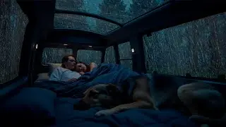 Ночной Дождь, Нежный Гром И Тихая Фортепианная Музыка 🌙 Из Комфортабельного Грузовика