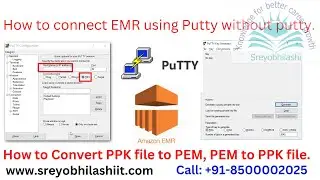 Pem Convert to PPK using PuttyGen How to connect EMR using Putty
