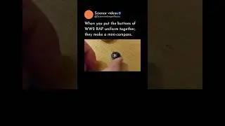 Compass forming with WW2 buttons!