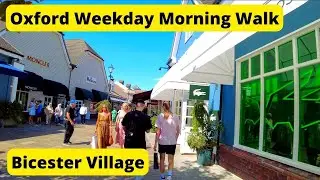 [4K] Oxford Bicester Village Weekday Morning Walk