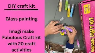 Imagi make glass paint using fabulous craft kit #glasspainting #bestactivityforkids