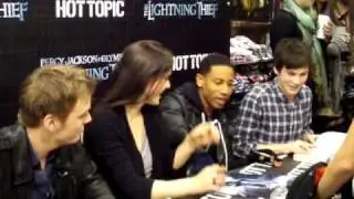 Percy Jackson Cast at Hot Topic - Dallas, TX