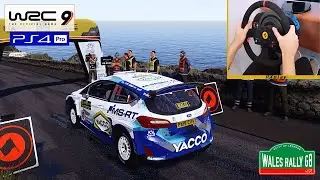 WRC 9 PS4 PRO - Ford Fiesta R5 MK2 at Wales Rally (w/steering wheel) | Thrustmaster T300