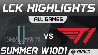 DWG vs T1 Highlights ALL GAMES LCK Summer Season 2020 W10D1 Damwon Gaming vs T1 by Onivia