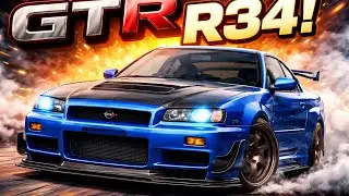 Nissan GTR R34 Drifting #gtr #nissan #ai
