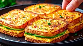 Идея для завтрака на каждый день &ndash; вкусный бутерброд для дома! Рецепт тоста с яйцом за 5 минут