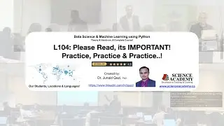 Lecture_104: 0 please read its important (#machinelearning #datascience #explore #bootcamp)