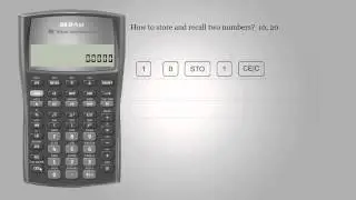 Memory function &ndash; Texas Instruments BA II PLUS