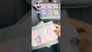 Unboxing Floral Temu Phone Case 🌼 | Trendy Strap Case Review 2025 #temufinds #shorts #temuhaul