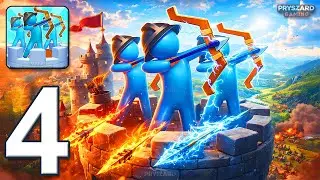 Archery Bastions: Castle War - Gameplay Walkthrough Part 4 - Archers Castle War (iOS, Android)
