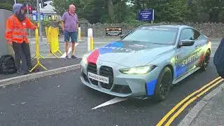 Manx Grand Prix 2025 - Roads Open Car Leaving St Ninian's