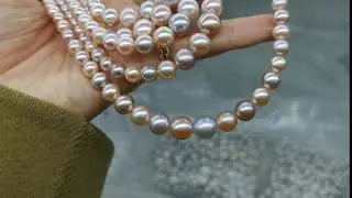 Bulk Multicolor High Luster Round Freshwater Pearl Strand| Pearl Tower Chain China
