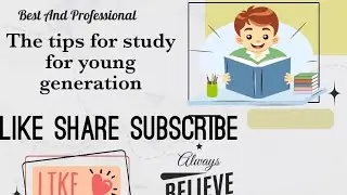 The tips for Study for young generation / Samda Healing Awareness with homeo Knowledge