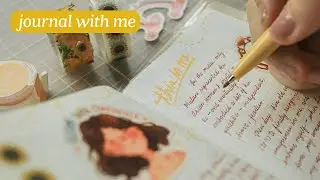 Journal with me 📔 catching up & refilling fountain pen inks 🖋