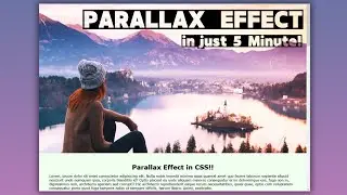 Parallax Scrolling Effect using HTML and CSS | Parallax Effect | HTML and CSS