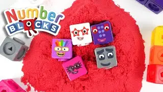 Find Numberblocks Hiding in Satisfying Surprise Eggs, Foam, Milk, & Tape to Build The Step Squad