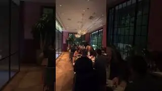 What a lovely night shared with amazing company in West Hollywood 🤍 #dinnerparty