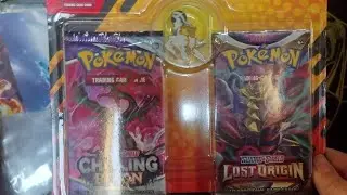 Opening an Arceus pin blister