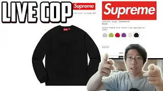 CUTOUT BOX LOGO CREWNECK LIVE COP (Supreme SS20 Week 10 Online Manual Checkout)