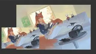 Live Drawing &ndash; Anime Illustration Process (Chill Stream)