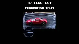 Ferrari 458 Italia Aerodynamics/Aero test #aerodynamic #ferrari #hotwheels #windtunnel #car #test