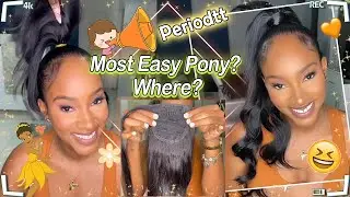 Easy Invisible Clip Ins Ponytail!🤭Wrap Around Pony For Natural Hair Ft. #ULAHAIR
