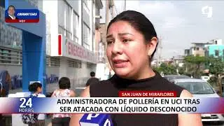 Clienta se niega a pagar plato de comida en pollería de SJM y lanza material inflamable a cajera