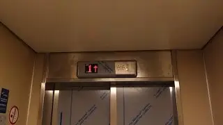 IT'S MODERNIZED!!! 1980's KONE Roped Hydraulic Elevator @ Kungsgatan 6, Söderhamn, Sweden.