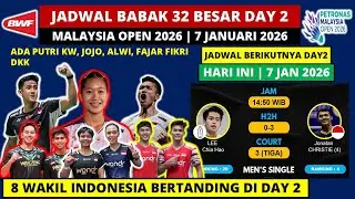 Malaysia Open 2026 Day 2 Schedule: 8 Indonesian Representatives Today, Day 2 | Malaysia Open 2026...