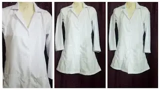 Lab coat/Nursing coat/Dr. coat/white coat full tutorial in short time |easy way with imporant tipes